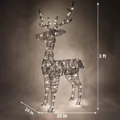 Joiedomi 3ft 80 LED Christmas Rattan Reindeer Buck -Christmas Ornaments Sales Store 3ft LED Yard Lights Rattan Buck 6 result 600x600 1