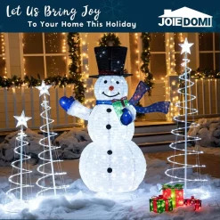 Joiedomi 3pcs 218 Pre-Lit LED Christmas Light Yard Decorations -Christmas Ornaments Sales Store 3pcs 218 Pre Lit LED Christmas Light Yard Decorations 2 600x600 1