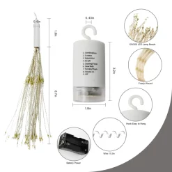 Joiedomi 4pcs 120-Count LED Warm White Icicle Lights -Christmas Ornaments Sales Store 4 Pack 120 LED Hanging Fairy Lights Warm White 4 result 600x600 1