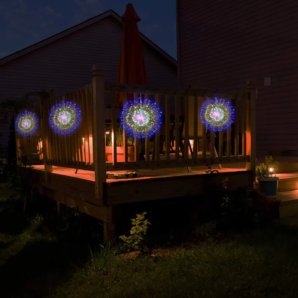 Joiedomi 4Pcs 200 LED Firework Copper Wire Lights 24in 8 Joiedomi 4Pcs 200 LED Firework Copper Wire Lights 24in - Image 6