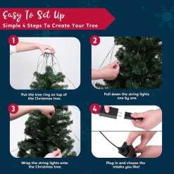 Joiedomi 400 LED Christmas Tree String Light With Ring 8.5ft (Warm White) -Christmas Ornaments Sales Store 400 LED Christmas Tree String Light with Ring 8.5ft Warm White 3 600x600 1