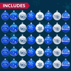 Joiedomi 40pcs Blue And White Christmas Ball Ornaments -Christmas Ornaments Sales Store 40pcs Blue and White Christmas Ball Ornaments 6 600x600 1