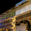 Joiedomi 224 LED Color Changing Led Christmas Icicle Lights