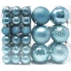 Joiedomi 46 Pcs Assorted Size Baby Blue Christmas Ball Ornaments -Christmas Ornaments Sales Store 46 Pcs Assorted Size Baby Blue Christmas Ball Ornaments 1