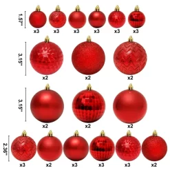 Joiedomi 46 Pcs Assorted Size Red Christmas Balls Ornaments -Christmas Ornaments Sales Store 46Pcs Assorted Size Red Christmas Ball Ornaments 2 result 600x600 1