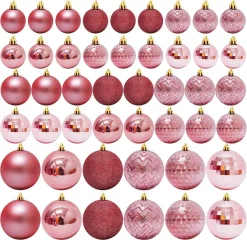 Joiedomi 46 Pcs Assorted Size Rose Gold Christmas Ball Ornaments -Christmas Ornaments Sales Store 46ct Assorted Size Rose Gold Christmas Ball Ornaments 3 result 600x582 1