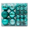 Joiedomi 46pcs Assorted Size Teal Christmas Ball Ornaments