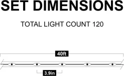 Joiedomi 120 LED Rope Light With Remote Control 46ft -Christmas Ornaments Sales Store 46ft 120 Count LED Rope Light with Remote Control 4 result 600x369 1