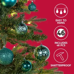 Joiedomi 46pcs Assorted Size Teal Christmas Ball Ornaments 9 Joiedomi 46pcs Assorted Size Teal Christmas Ball Ornaments -Christmas Ornaments Sales Store 46pcs Assorted Size Teal Christmas Ball Ornaments 3 600x600 1