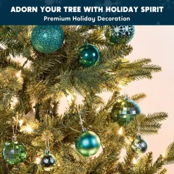 Joiedomi 46pcs Assorted Size Teal Christmas Ball Ornaments 10 Joiedomi 46pcs Assorted Size Teal Christmas Ball Ornaments -Christmas Ornaments Sales Store 46pcs Assorted Size Teal Christmas Ball Ornaments 4 600x600 1