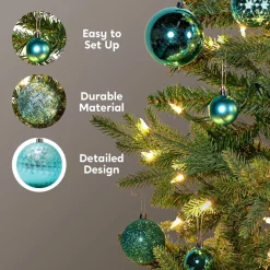 Joiedomi 46pcs Assorted Size Teal Christmas Ball Ornaments 11 Joiedomi 46pcs Assorted Size Teal Christmas Ball Ornaments -Christmas Ornaments Sales Store 46pcs Assorted Size Teal Christmas Ball Ornaments 6 600x600 1