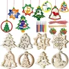 Joyin 48Pcs Christmas Wooden Hanging Ornaments Craft Kit -Christmas Ornaments Sales Store 48Pcs Christmas Wooden Hanging Ornaments Craft Kit 2 600x599 1