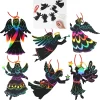 Joyin 48pcs Rainbow Color Christmas Angel Scratch Ornaments -Christmas Ornaments Sales Store 48Pcs Rainbow Color Scratch Angel Ornaments 1 600x600 1