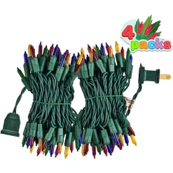 Joiedomi 4x100 LED Multicolor Christmas Green Wire String Lights 21.3ft -Christmas Ornaments Sales Store 4Pcs 100 LED Christmas Multicolor Green Wire String Lights 21 2