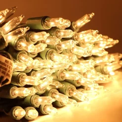 Joiedomi 4x100 Clear Christmas Lights With Green Wire -Christmas Ornaments Sales Store 4Pcs 100 LED Clear Green Wire Christmas Light 6ft 6 600x600 1