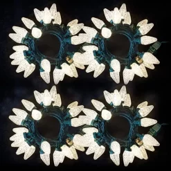 Joiedomi 4x25 LED C9 Warm White Led String Lights Fairy 49.54ft -Christmas Ornaments Sales Store 4Pcs 25 LED Christmas String Lights 16 6 600x600 1