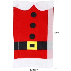 Joyin 4Pcs Christmas Dining Chair Slipcovers With 2Pcs Handle Door Covers -Christmas Ornaments Sales Store 4Pcs Christmas Dining Chair Slipcovers with 2Pcs Handle Door Covers 1