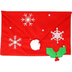 Joyin 4Pcs Christmas Dining Chair Slipcovers With 2Pcs Handle Door Covers -Christmas Ornaments Sales Store 4Pcs Christmas Dining Chair Slipcovers with 2Pcs Handle Door Covers 2