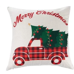 Joyin 4Pcs Christmas Farmhouse Buffalo Plaid Pillow Covers -Christmas Ornaments Sales Store 4Pcs Christmas Farmhouse Buffalo Plaid Pillow Covers 2