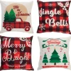 Joyin 4pcs Red Buffalo Plaid Pillow Covers -Christmas Ornaments Sales Store 4Pcs Christmas Mixed Pillow Covers 1 600x581 1