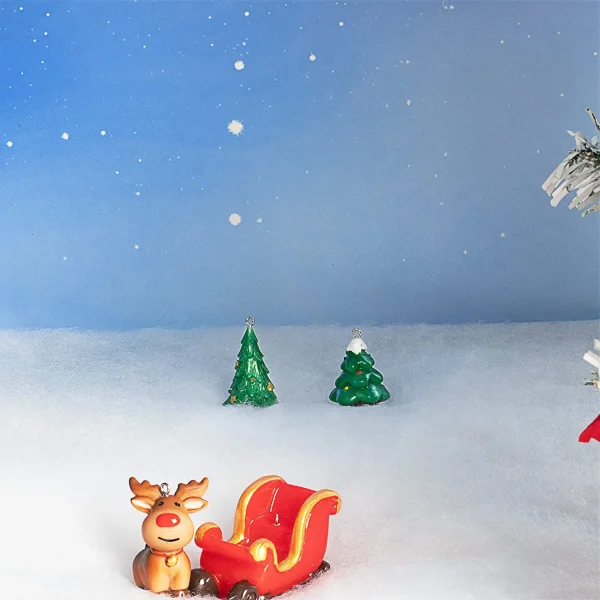 Joyin 4pcs Thick White Soft Christmas Snow Blanket 4 Joyin 4pcs Thick White Soft Christmas Snow Blanket - Image 2