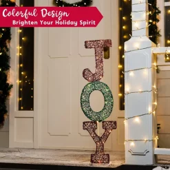 Joiedomi 4ft 30 LED Yard Lights - Stacked Joy Letters -Christmas Ornaments Sales Store 4ft 30 LED Yard Lights Stacked Joy Letters 1 600x600 1