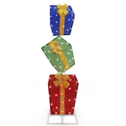 Christmas Ornaments Sales Store -Christmas Ornaments Sales Store 4ft Christmas Tinsel Stacked Gift Boxes 2 result 600x600 1