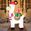 Joiedomi 6ft Inflatable LED Christmas Llama With Gifts -Christmas Ornaments Sales Store 4ft LED Inflatable Ground Breaker Pumpkin Reaper 1 1 600x600 1