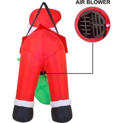 Joiedomi 4ft Long LED Inflatable Santa Hung On A Tree -Christmas Ornaments Sales Store 4ft Long LED Inflatable Santa Hung on a Tree 3 1