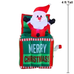Joiedomi 4ft Inflatable LED Santa In The Box -Christmas Ornaments Sales Store 4ftTall Inflatable Santa in The Box 3 result scaled 600x600 1
