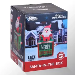 Joiedomi 4ft Inflatable LED Santa In The Box -Christmas Ornaments Sales Store 4ftTall Inflatable Santa in The Box 6 result 600x600 1