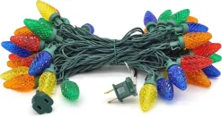 Joiedomi 50 LED C9 Multicolor Christmas Light 26.25ft -Christmas Ornaments Sales Store 50 Count C9 Christmas Light Multicolor 4 result 600x319 1