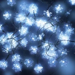 Joiedomi 50 LED Cool White Snowflake String Lights 17.06ft -Christmas Ornaments Sales Store 50 Count LED Cool White Snowflake String Lights 6 result 600x600 1