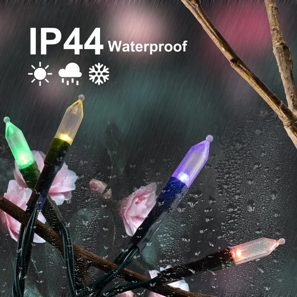 Joiedomi 50 Multicolor LED Green Wire String Lights 17.3ft 6 Joiedomi 50 Multicolor LED Green Wire String Lights 17.3ft - Image 4