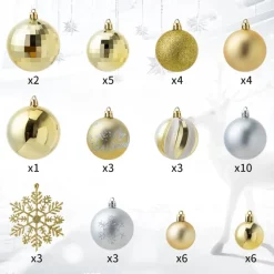 Joiedomi 50pcs Gold And Silver Christmas Ornaments -Christmas Ornaments Sales Store 50 Pcs Gold amp Silver Christmas Ornaments 3 result 600x600 1