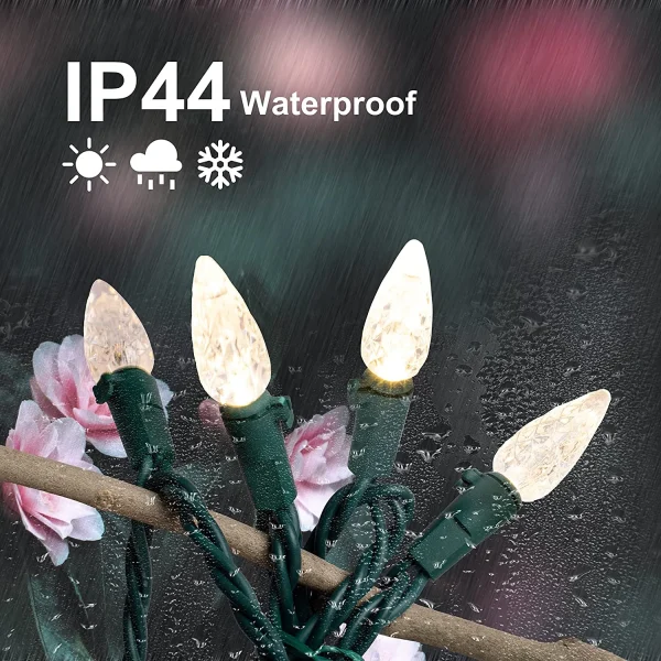 Joiedomi 150 LED C6 Warm White Christmas String Lights 50.52ft 7 Joiedomi 150 LED C6 Warm White Christmas String Lights 50.52ft - Image 5