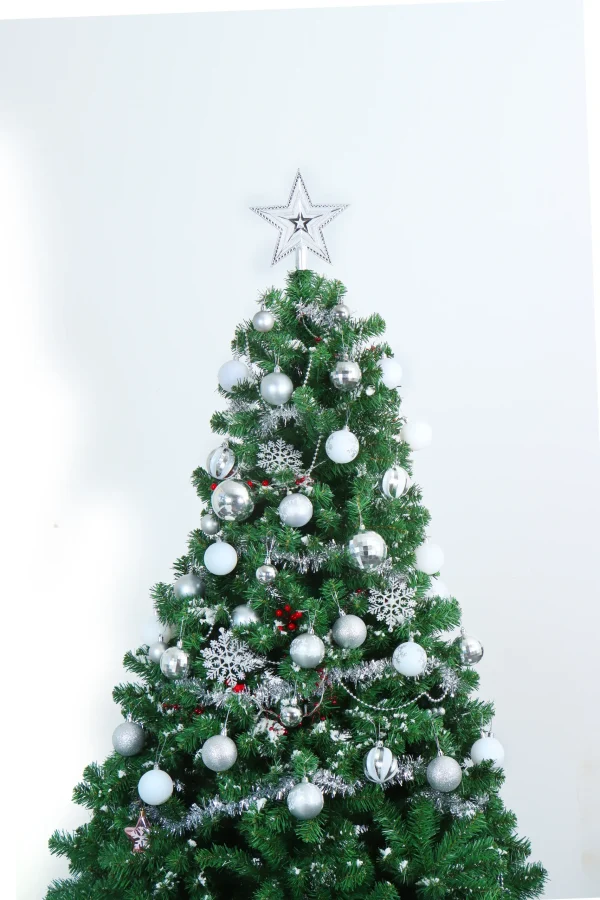 Joiedomi 50Pcs Christmas Ornaments Silver & White 5 Joiedomi 50Pcs Christmas Ornaments Silver & White - Image 3