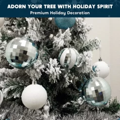 Joiedomi 50pcs Blue And White Shatterproof Christmas Ornaments -Christmas Ornaments Sales Store 50pcs Blue and White Shatterproof Christmas Ornaments 7 600x600 1