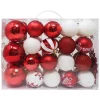 Joiedomi 50pcs Red And White Shatterproof Christmas Ornaments 1 Joiedomi 50pcs Red And White Shatterproof Christmas Ornaments -Christmas Ornaments Sales Store 50pcs Red and White Shatterproof Christmas Ornaments 1