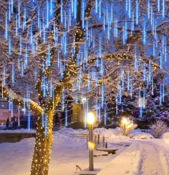 Joiedomi 10 Tubes (19.8 In) Christmas Meteor Shower Lights, Blue 13 Joiedomi 10 Tubes (19.8 In) Christmas Meteor Shower Lights, Blue -Christmas Ornaments Sales Store 540 LEDs Christmas Meteor Shower Lights Blue 6 result 600x621 1