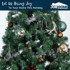 Joiedomi 56pcs Green And Gold Assorted Christmas Ornament Sets -Christmas Ornaments Sales Store 56pcs Green and Gold Assorted Christmas Ornament Sets 4 600x600 1