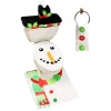 Joyin 5pcs Snowman Bathroom Decor Set 1 Joyin 5pcs Snowman Bathroom Decor Set -Christmas Ornaments Sales Store 5Pcs Christmas Snowman Theme Bathroom Decoration Set result 600x600 1