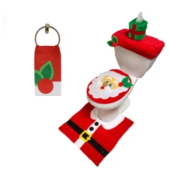 Joyin 5Pcs Santa Claus Toilet Cover