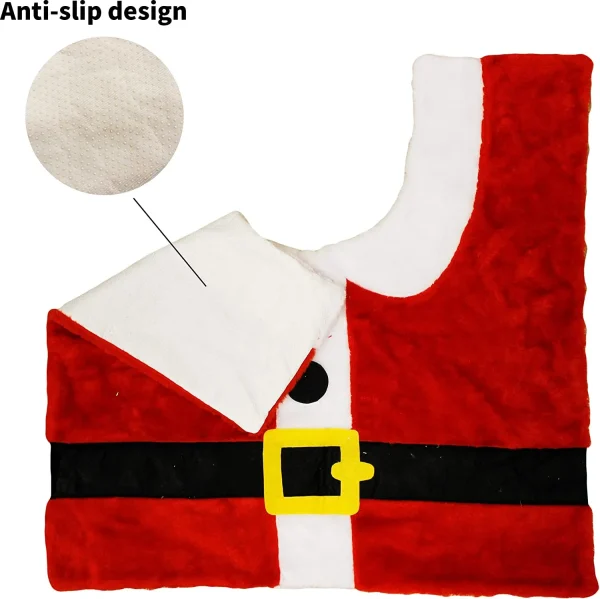 Joyin 5Pcs Santa Claus Toilet Cover 6 Joyin 5Pcs Santa Claus Toilet Cover - Image 4