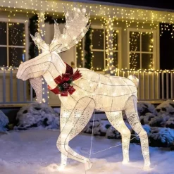 Joiedomi Christmas Cotton Moose LED Yard Light 5ft