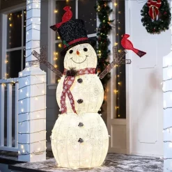 Joiedomi Christmas Cotton Snowman LED Yard Light 5ft -Christmas Ornaments Sales Store 5ft Cotton Snowman LED Yard Light 3 1 600x600 1