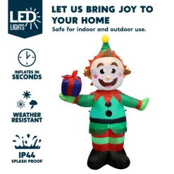 Joiedomi 5ft Inflatable LED Elf With Present Decoration 10 Joiedomi 5ft Inflatable LED Elf With Present Decoration -Christmas Ornaments Sales Store 5ft Inflatable LED Elf with Present Decoration 7 600x600 1