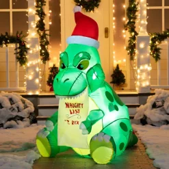 Joiedomi 5ft Inflatable Sitting Dinosaur Christmas Decoration 11 Joiedomi 5ft Inflatable Sitting Dinosaur Christmas Decoration -Christmas Ornaments Sales Store 5ft Inflatable Sitting Dinosaur Christmas Decoration 2 600x600 1