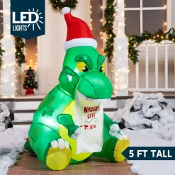 Joiedomi 5ft Inflatable Sitting Dinosaur Christmas Decoration 9 Joiedomi 5ft Inflatable Sitting Dinosaur Christmas Decoration -Christmas Ornaments Sales Store 5ft Inflatable Sitting Dinosaur Christmas Decoration 5 600x600 1