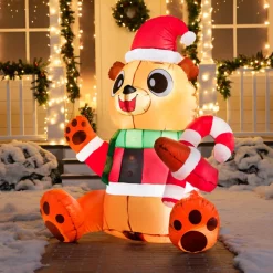 Joiedomi 5ft LED Christmas Inflatable Teddy Bear -Christmas Ornaments Sales Store 5ft LED Christmas Inflatable Teddy Bear 4 600x600 1